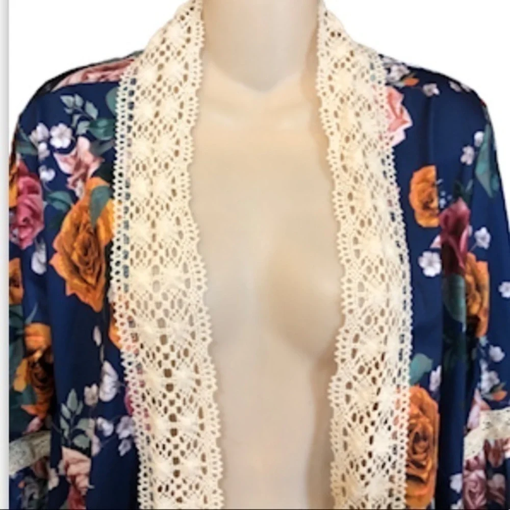 Loveu Dear floral print open front‎ kimono/cardigan